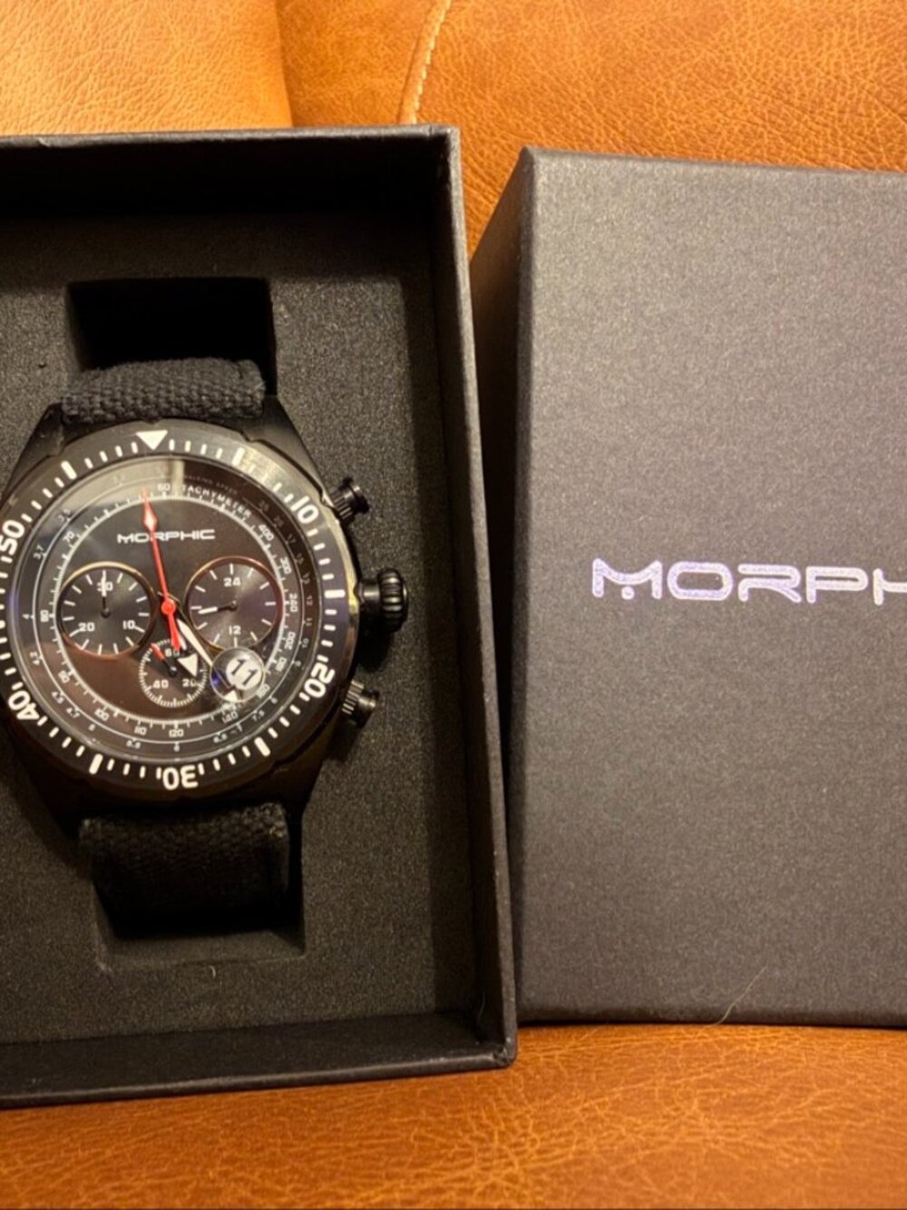 Morphic Men's Chronograph Watch Black